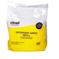 Click here for more details of the Clinell Detergent Wipes Bucket 260 Refill