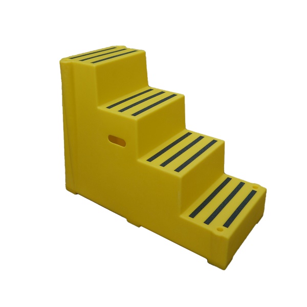 Click for a bigger picture.Heavy Duty Mounting Block-Four Step Yellow