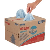 Click here for more details of the Wypall X60 Popup Box Blue Cleaning Cloths