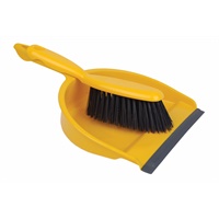 Click here for more details of the Economy Open DUSTPAN + Stiff BRUSH yellow