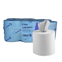 Click here for more details of the White OPTIMUM 2-ply  CENTREFEED Roll x6