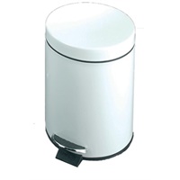 Click here for more details of the 12lt White Steel PEDAL BIN