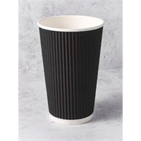 Click here for more details of the 16OZ BLACK RIPPLE WALL COFFEE CUPS