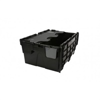 Click here for more details of the 40lt H.D LIDDED BOX 60x 40x 25cm (h) Black