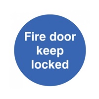 Click here for more details of the SIGN Keep Locked Shut 80x80mm Rigid