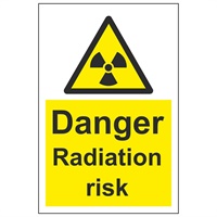 Click here for more details of the SIGN Radiation Risk 150x200mm Rigid