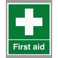 Click here for more details of the SIGN First Aid 250x300mm Rigid