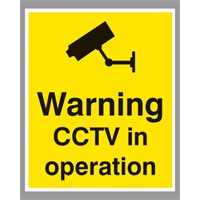 Click here for more details of the SIGN CCTV in Operation  300x400mm Rigid