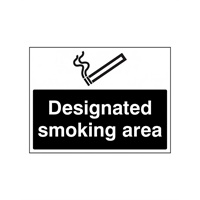 Click here for more details of the SIGN Smoking Area 300x400mm Rigid