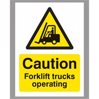 Click here for more details of the SIGN  Forklift Trucks  300x400mm Rigid