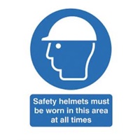 Click here for more details of the SIGN Safety Helmets  300x400mm Rigid