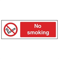 Click here for more details of the SIGN No Smoking  600x200mm Rigid