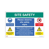 Click here for more details of the Rigid Safety SIGN 600x450mm