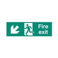 Click here for more details of the SIGN Fire Exit (down left) 450x150mm