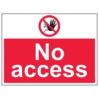 Click here for more details of the SIGN No Access 150x200mm Vinyl