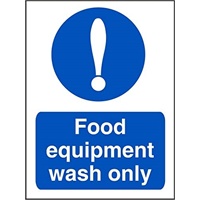 Click here for more details of the SIGN Wash Food Equipment 150x200mm Vinyl