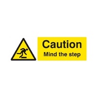 Click here for more details of the SIGN Mind the Step 300x 100mm SAV