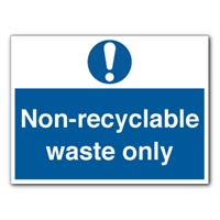 Click here for more details of the SIGN Non Recyclable Waste 300x250mm S.Adh