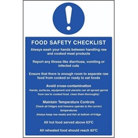 Click here for more details of the SIGN Food Safety Check 600x 400mm Vinyl
