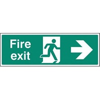 Click here for more details of the SIGN Fire Exit (right) 300x100mm