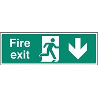 Click here for more details of the SIGN Fire Exit (down) 300x100mm