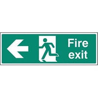 Click here for more details of the SIGN Fire Exit (left) 450x150mm
