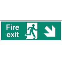 Click here for more details of the SIGN Fire Exit (down/right) 450x150mm