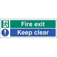 Click here for more details of the SIGN Fire Exit/Keep Clear Photoluminescent
