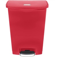 Click here for more details of the Red 90lt  FRONT-STEP Resin Waste Bin