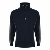 Click here for more details of the Navy Crane Quarter Zip Sweatshirt - XL