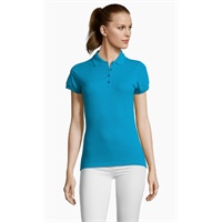 Click here for more details of the SOL'S Ladies Aqua Piqué Polo Shirt-XL