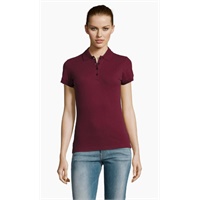 Click here for more details of the SOL'S Ladies Burgundy Piqué Polo Shirt-XL