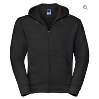 Click here for more details of the Black Russell Authentic Zip Hooded  medium