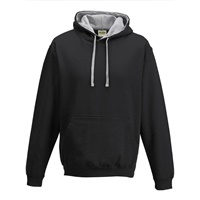 Click here for more details of the Black/Heather Grey Varsity HOODIE  x.large
