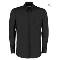 Click here for more details of the Black Slim Fit L/S  OXFORD SHIRT 14