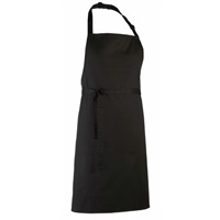 Click here for more details of the Black Poly/Cotton BIB APRON 86cm long