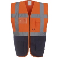 Click here for more details of the Orange/Navy YOKO Executive Vest - xl