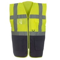 Click here for more details of the Yellow/Navy YOKO Executive Vest - med