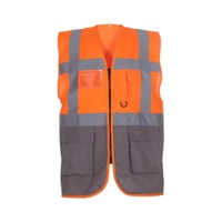Click here for more details of the Orange/Grey YOKO Executive OpenMeshVest XL