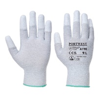 Click here for more details of the Grey Antistatic PU Fingertip Glove Med x12