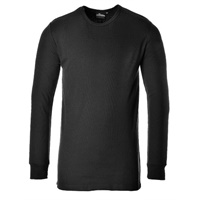 Click here for more details of the Black Long Sleeve THERMAL T-SHIRT 4xL