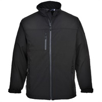 Click here for more details of the Black Softshell Jacket (3L) - 3xl