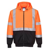 Click here for more details of the Hi-Vis Two-Tone Zipped Hoodie - XL