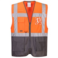 Click here for more details of the Orange/Navy Warsaw Executive VEST x.large