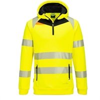 Click here for more details of the Yellow/Black DX4 Hi-Vis 1/4 Zip Hoodie med