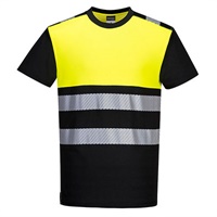 Click here for more details of the Black/Yellow PW3 Hi-Vis Class1 T-Shirt-lg