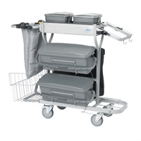 Click here for more details of the Vikan Compact Plus 40 CLEANING TROLLEY