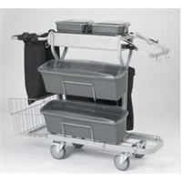 Click here for more details of the Vikan Compact Plus 60 CLEANING TROLLEY