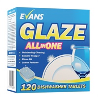 Click here for more details of the GLAZE All-In-One Dishwasher Tablets x120
