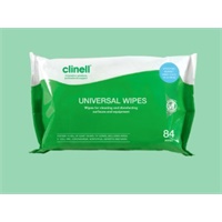 Click here for more details of the Clinell Universal Wipes - 84 wipes